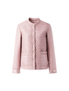 Stand-Collar Snap-Front Padded Coat