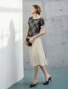 Lace Floral Short Sleeve Top