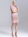 Color-Block Short Sleeve Dress