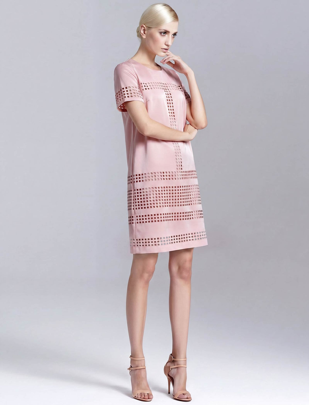 Color-Block Short Sleeve Dress
