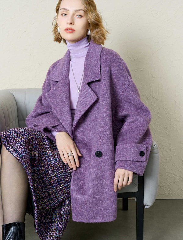 Wool-Alpaca Blend Double-Breasted Coat
