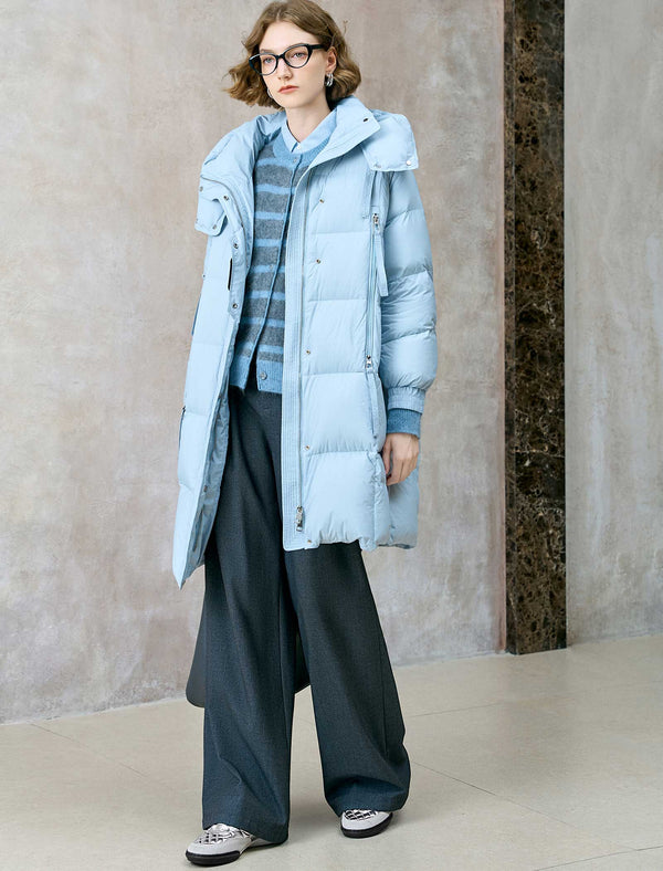 Hooded Long Down Jacket
