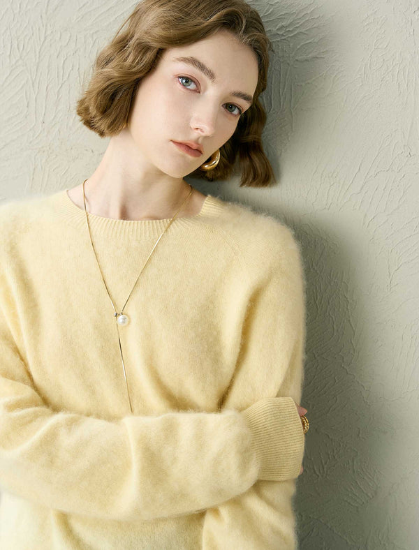 100% Wool-Cashmere Blend Sweater