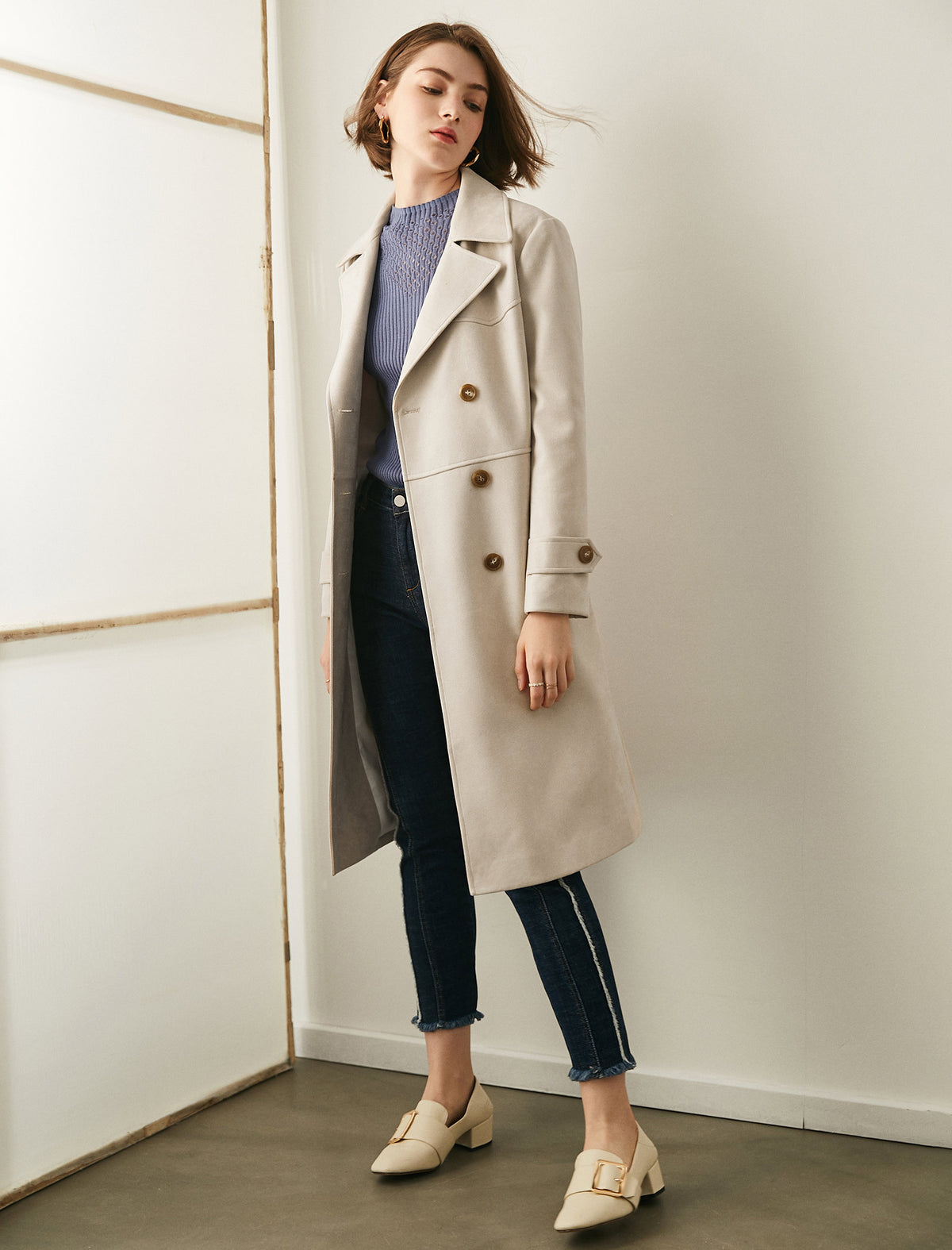 Classic Belted Trench Coat