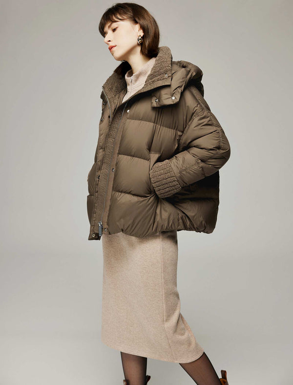 Sherpa Trim Down Jacket