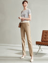 High‑Rise Tapered Dress Trousers