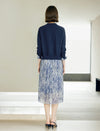 Minimalist V‑Neck Solid Knit Cardigan
