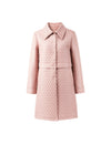Collared Button-Front Padded Coat