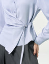 Tencel Wrap-Tie Shirt
