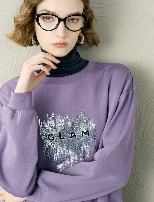 Tencel-Blend Drop Shoulder Sweatshirt