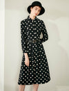 Polka-Dot Shirt Dress