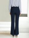 High‑Waist Micro‑Flare Suit Trousers