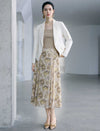 Notched Lapel Long Sleeve Blazer