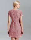 Lace Mesh Panel Slim Fit Dress