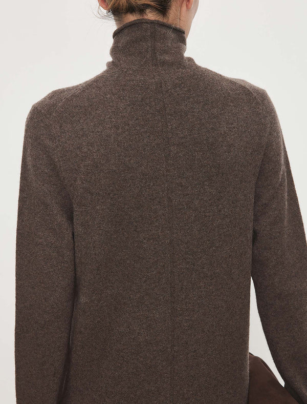 100% Wool Turtleneck Maxi Dress