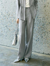 Tencel-Wool Blend Wide Leg Pants