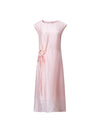 Tencel Linen Blend Belted Midi Dress