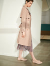 Collared Double-Breasted Belted Relaxed Trench Coat