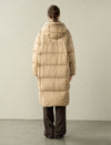 Long Hooded Down Coat