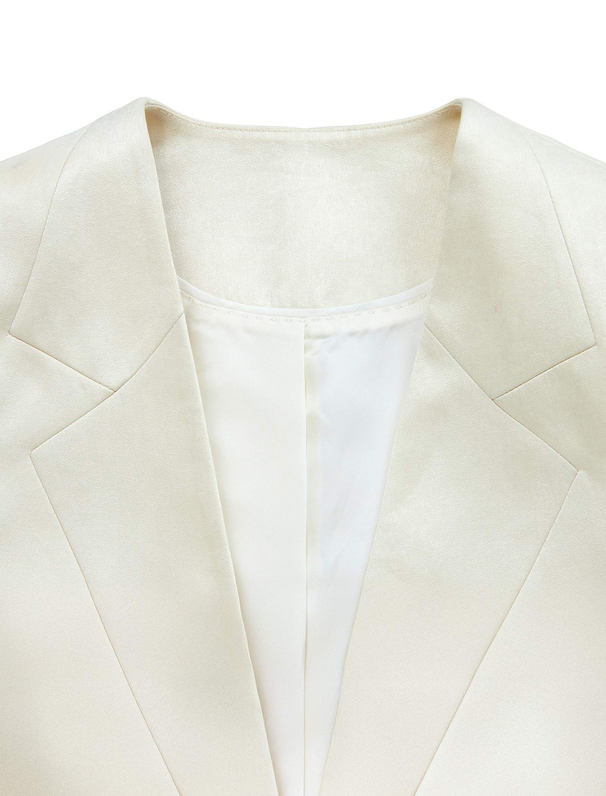 The Essential Cream Blazer | Single-Breasted Tailored Fit