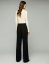 High-Waist Pocket Straight-Leg Pants