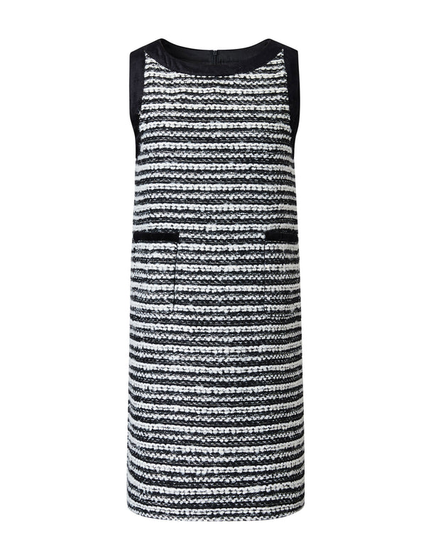 Wool Round Neck Sleeveless Midi Dress