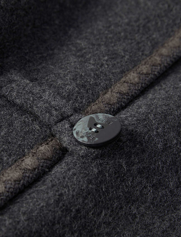 100% Wool Hooded Coat