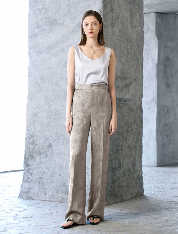 Satin V-Neck Sleeveless Top