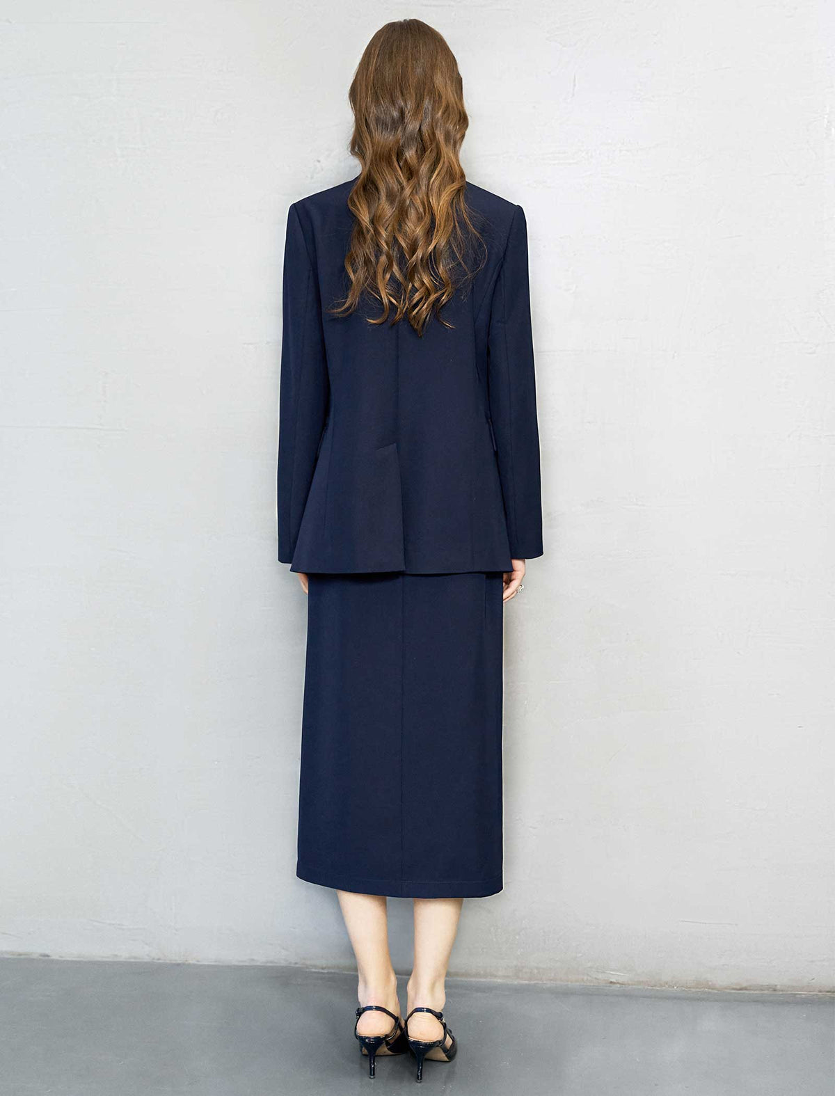 Navy Blue Tailored Blazer