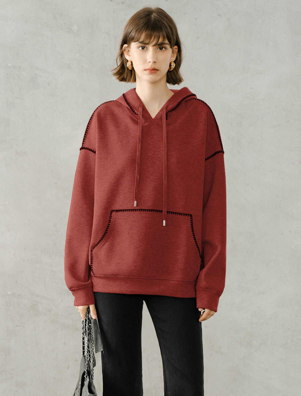 Contrast Stitch Hoodie