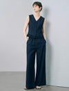 Dark Denim Wide Leg Pants