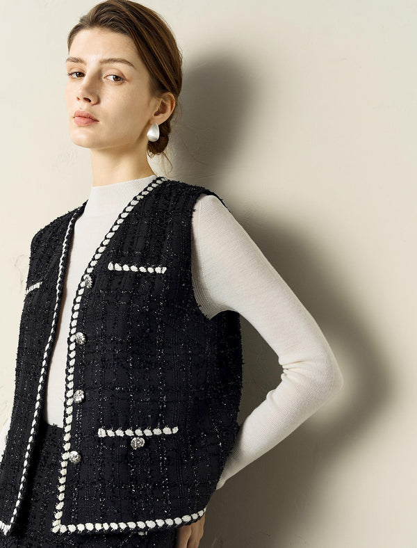 Vintage Knit Sleeveless Vest Top