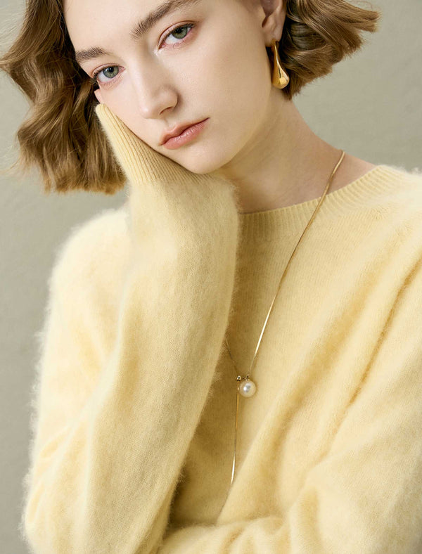 100% Wool-Cashmere Blend Sweater