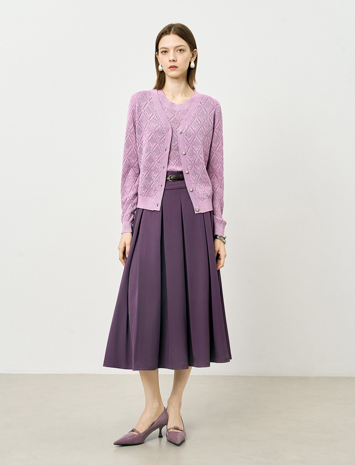 Diamond Open Knit Cardigan