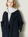 100% Australian Superfine Wool Double-Breasted Lapel Coat