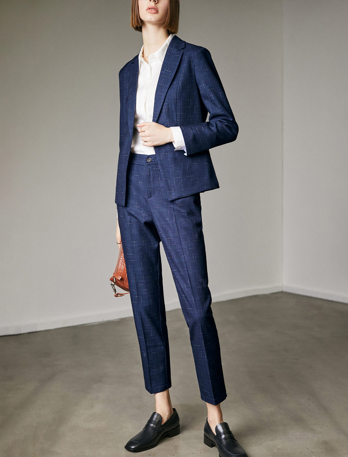 Classic Solid Pantsuit Set