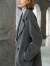 100% Wool Notched Lapel Overcoat