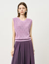 Diamond Open Knit Sleeveless Top