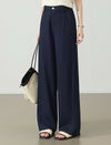 High Waisted Navy Wide Leg Pants