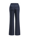 High‑Waist Micro‑Flare Suit Trousers
