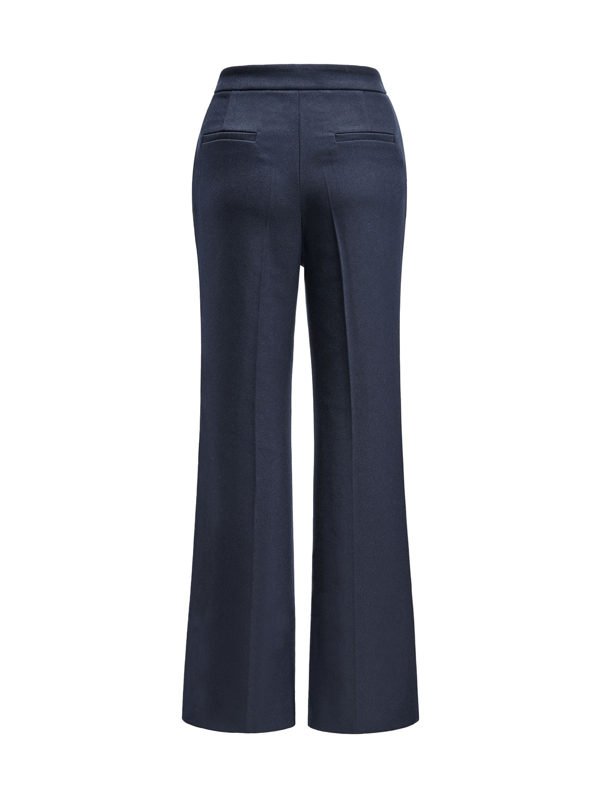 High‑Waist Micro‑Flare Suit Trousers