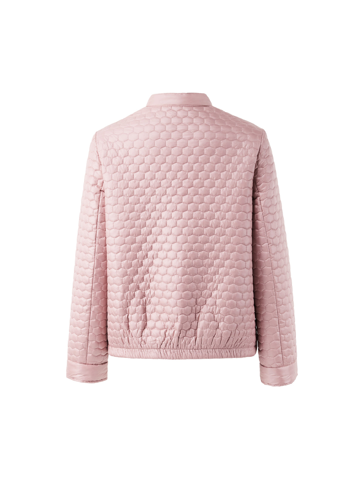 Stand-Collar Snap-Front Padded Coat