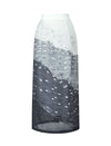 The Starry Night High-Waist Midi Skirt