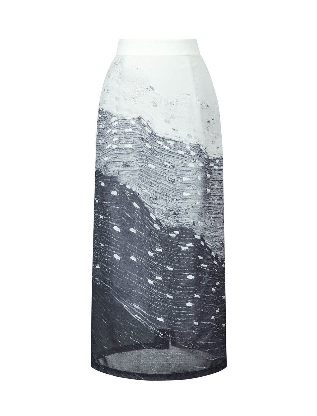 The Starry Night High-Waist Midi Skirt