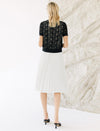 Solid Color Pleated A-Line Skirt