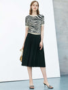 Minimal Pleated A-Line Skirt