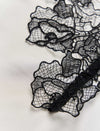 Ivory Satin Black Lace Trim Camisole