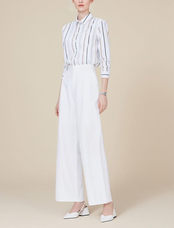 Striped Button-Down Shirt