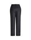 Black High-Waisted Tapered Pants