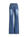 High‑Rise Micro‑Flare Denim Jeans